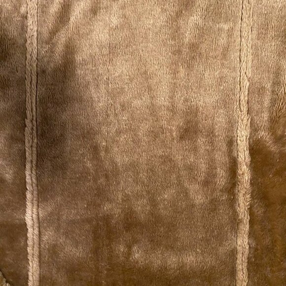 Utex Shearling Jacket faux fur Mens XL Brown Warmer - Picture 11 of 15